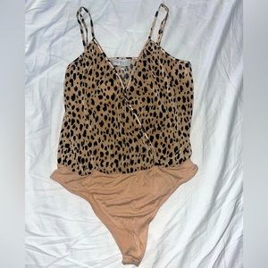 Cheetah print bodysuit